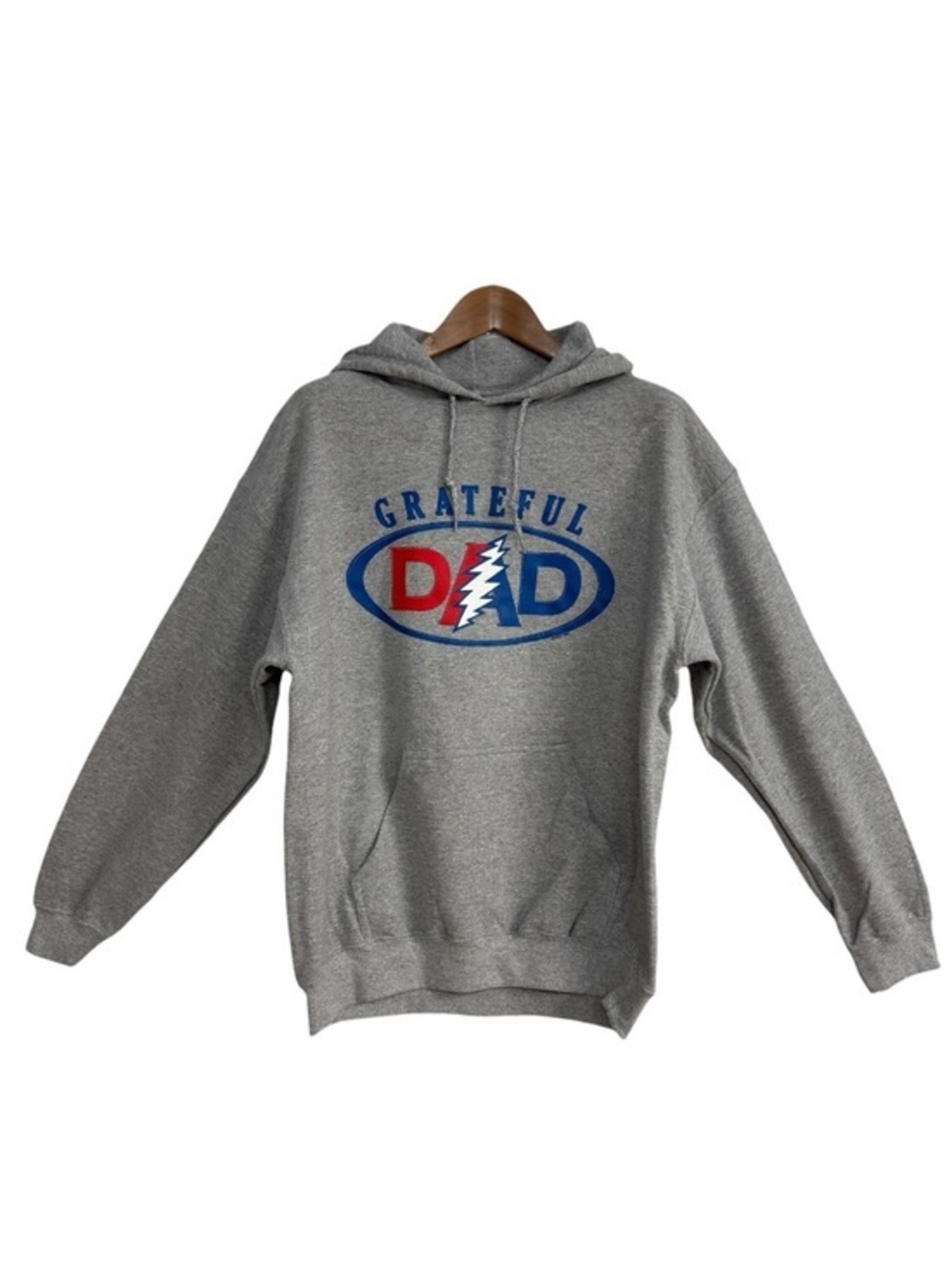 Grateful Dead Grateful Dad Graphic Pullover Hoodie Gray Men’s Size Medium